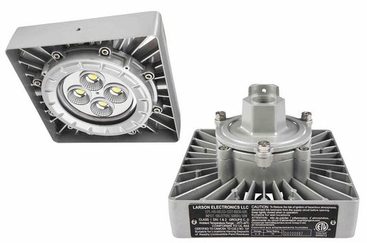 Explosion Proof 48 Watt Low Profile LED Light Fixture - 5000 Lumens - C1D1 / C2D1 - Pendant Mount