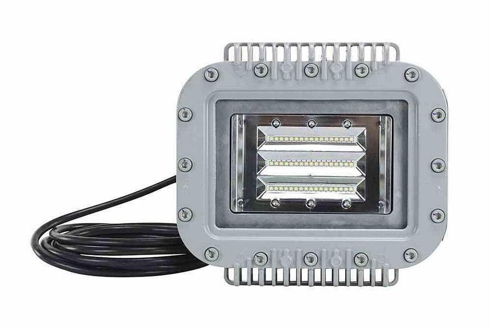 Explosion Proof 70 Watt Low Profile LED Light Fixture - 6000 Lumens - C1D1 Group B - Hydrogen Rated