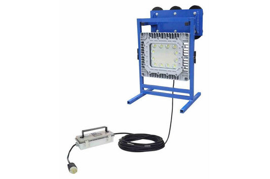 150 Watt Explosion Proof LED Light - Magnetic Mount-Aluminum Base-140°- 120-277V Stepped Down to 24V