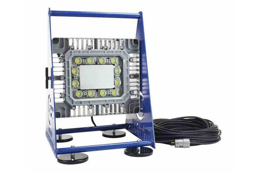 150 Watt C1D1 Explosion Proof LED Light - Non-Spark Aluminum Base w/ Magnetic Feet - 120-277 - 100'