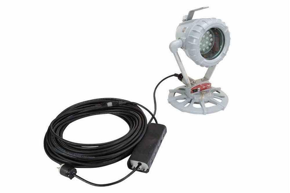 30W Explosion Proof LED Light - Inline Transformer - 90-305VAC or 127-431VDC Stepped Down to 12VDC