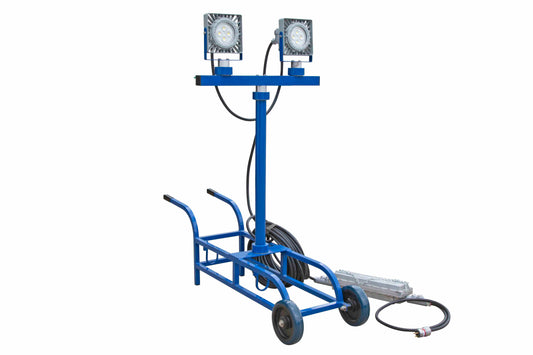 Larson 100W EXP LED Light - 14,000 Lm - Cart Mount - Quick Change Mount - C1D1 - 100' 12/3 SOOW - Inline