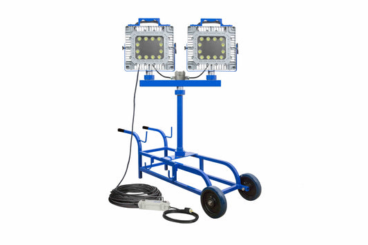 Larson 300W EXP LED Light - 42,000 Lm - 3' Cart Mount - Quick Change Mount - C1D1 - 100' 12/3 SOOW - Inline