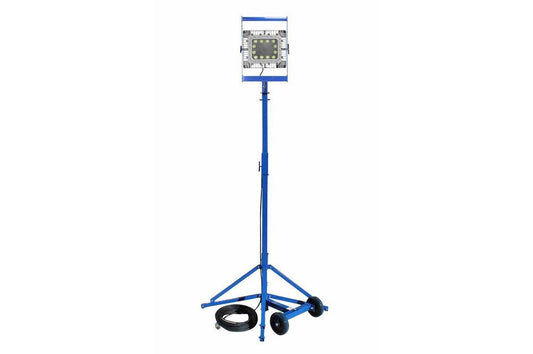 150 Watt Explosion Proof LED Light Tower w/ Removable Head - Quadpod Mount - 140°-C1D1 - 100ft Cord