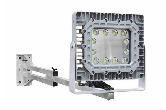 150 Watt Explosion Proof LED Switch Blade Dock Light - 4 Foot Pivoting Aluminum Arm - 17,500 Lumens