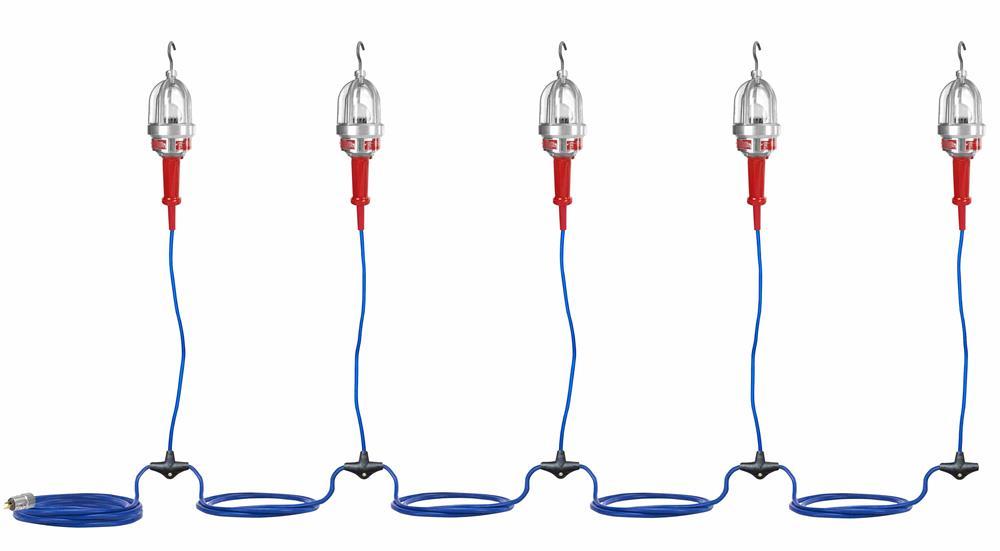 Explosion Proof LED String Lights - 5 Hand Lamps - Class 1 & Class 2