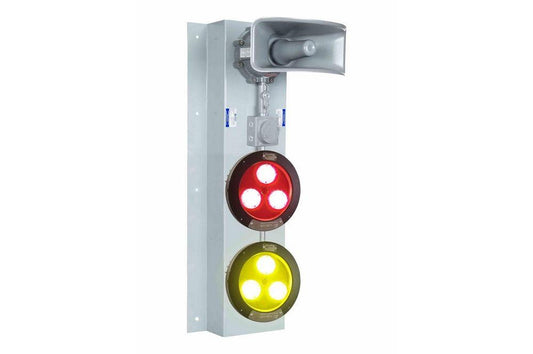 120W Explosion Proof Signal Light w/ Audible Alarm - C1D1 - (2) Colored LED Lamps - 55 Horn Tones
