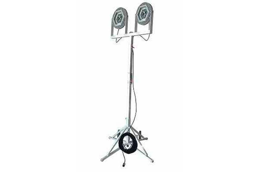 300 Watt Explosion Proof Quadpod Light Tower - 480V Input - Dual LED Light Heads - Group B Hydrogen