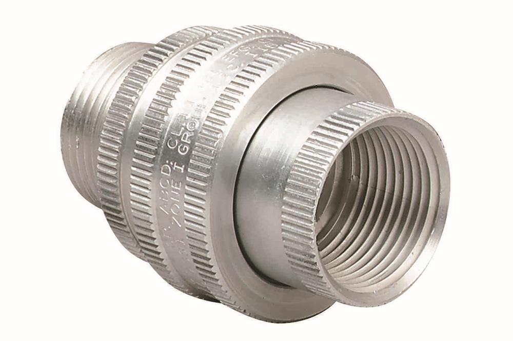 Explosion Proof Conduit Coupling - 4" Male to Female Union - Threaded - Aluminum - C1D1