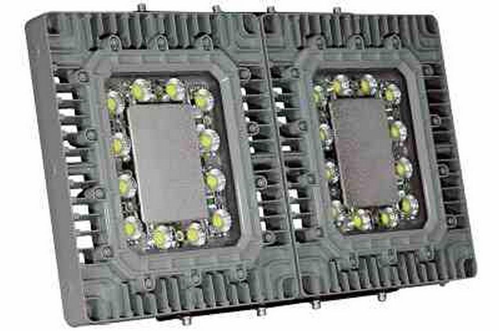 480V C2D1 Explosion Proof 300 Watt LED Flood Light Fixture - Paint Spray - 140 Degree - 35,000 Lumen