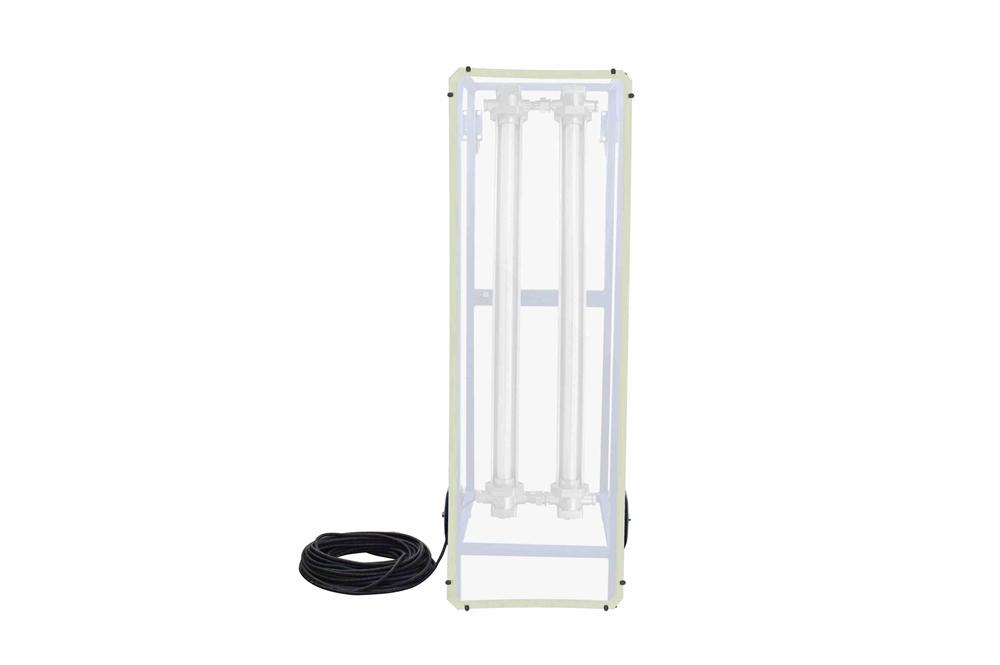 Peel off covers for EPLCD-48-2XLP-xx-SP0187-R1 polycarbonate diffuse lenses light covers to protect from overspray in paint applications