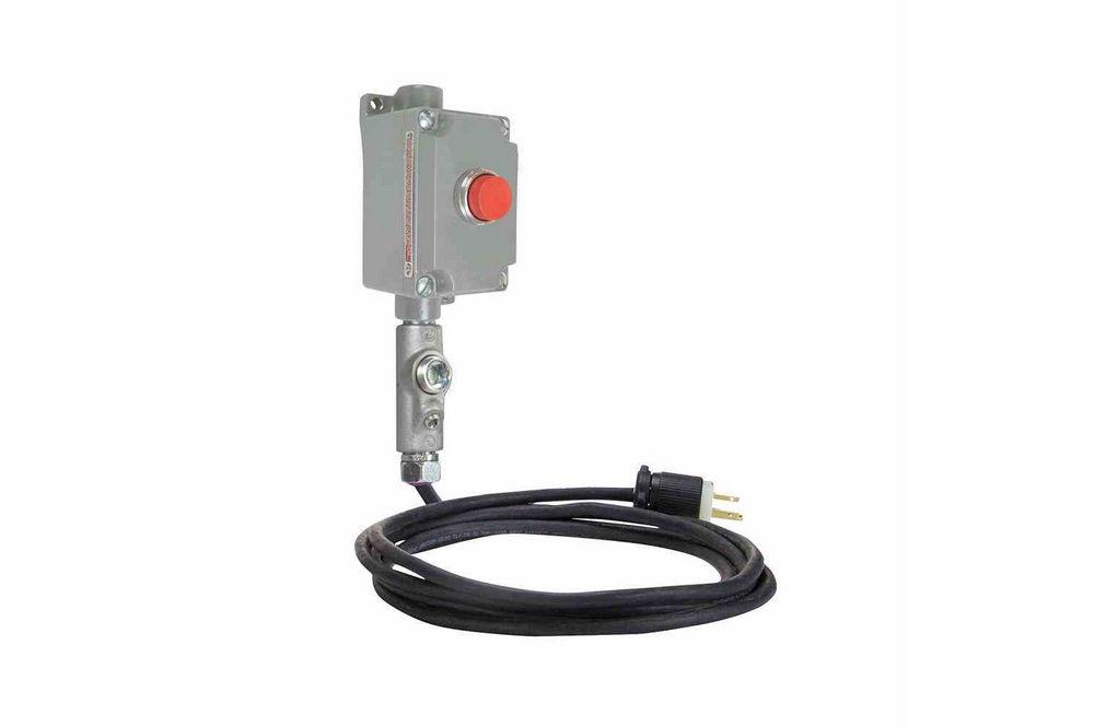 Explosion Proof Push Button Action Switch - Motor Starter Switch - 15' 16/3 SOOW - Gen App Cord Cap