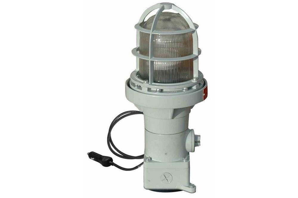 Explosion Proof Magnetic LED Strobe Light - 4Hz - 10 Watts - C1D1 - IP67 - 25' SOOW Cigarette Plug