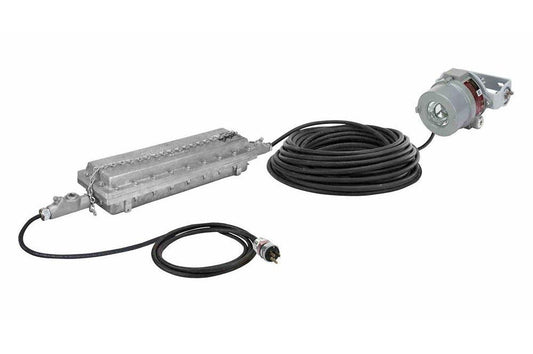 12W Explosion Proof Handheld LED Light - 120-277VAC Stepped Down 12/24VDC - Trunnion Mount