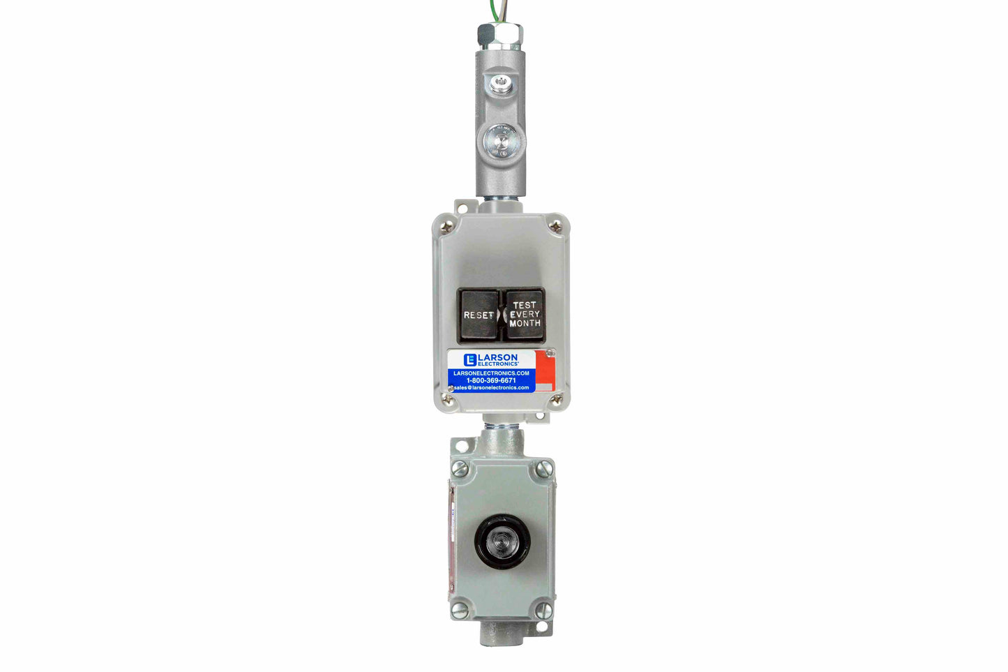 Larson 20A Explosion Proof Ground Fault Circuit Interrupter w/ Red Indicator Light - GFCI - Malleable Iron Body