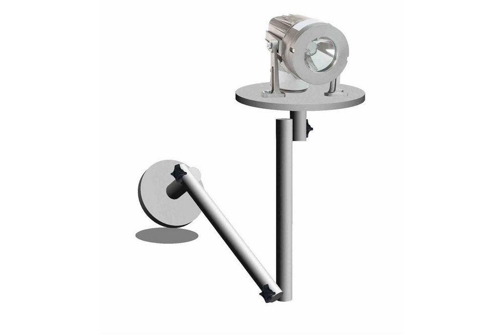 Explosion Proof LED - 10 Watt - 860 Lumen - 120-240VAC - Sight Glass Compact Light - Gooseneck Mount