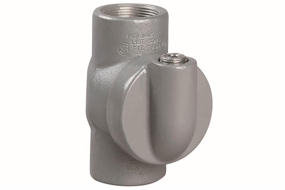 Explosion Proof Sealing Fitting - Class I, II, III - Aluminum - 3.5" NPT Hub - Gray