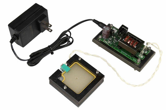 10W Far UV Microplasma Board - (1) 10W Microplasma Board, 222 nm UVC Sanitation - Delrin Mount - Power Supply w/ 120V Plug