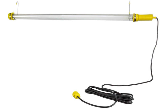 Fluorescent Drop Light/Task Light w/ Hooks - 34Watt - 25' cord - 4' Lamp