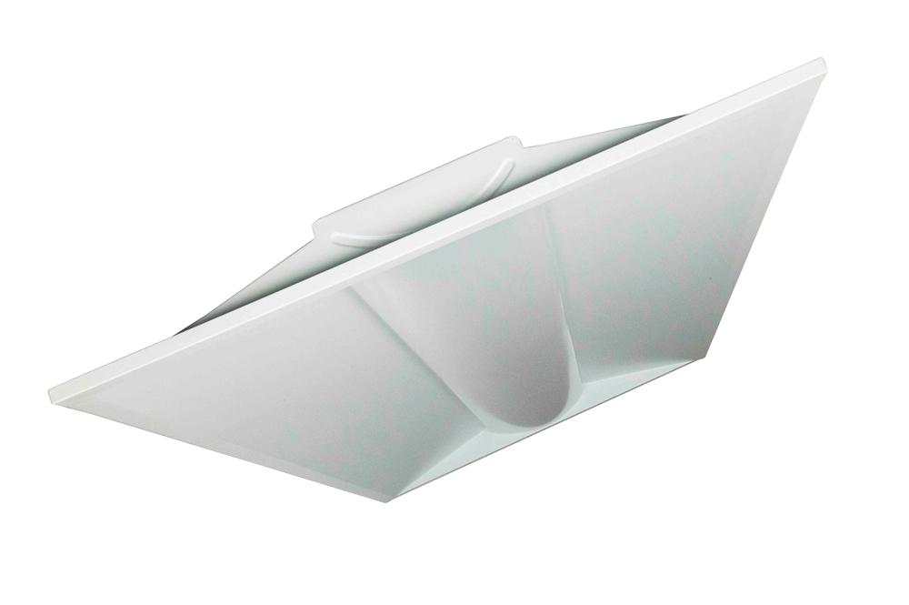 50W 2X4 Lay-in Troffer Mount LED Fixture w/ Emergency Battery Backup - 125V DC - 6,300 lms - 0-10V Dimmable