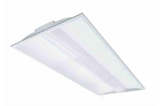 50W 2X4 Lay-in Troffer Mount LED Fixture - 6,300 lm - 0-10V Dimmable - Aluminum - Indoor