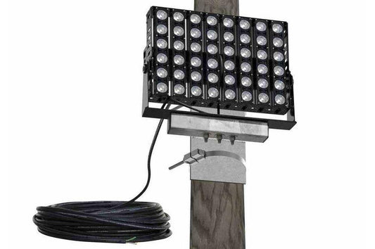 480W High Intensity Utility Pole Mount LED Light - Day/Night Sensor - IP67 Waterproof - 100ft Cord