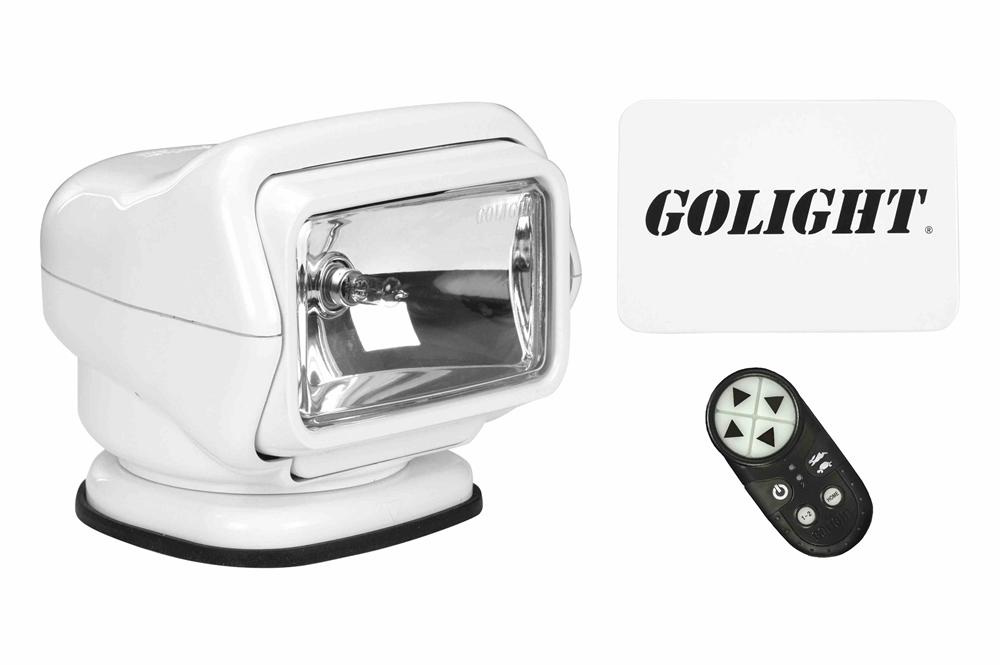 65W Golight Stryker Halogen Wireless Remote Control Spotlight w/ Handheld Remote - Permanent Mount