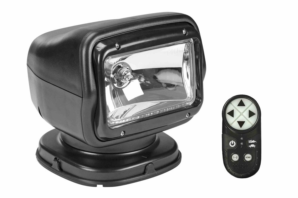 65W Golight Stryker Halogen Wireless Remote Control Spotlight w/ Handheld Remote - Permanent Mount