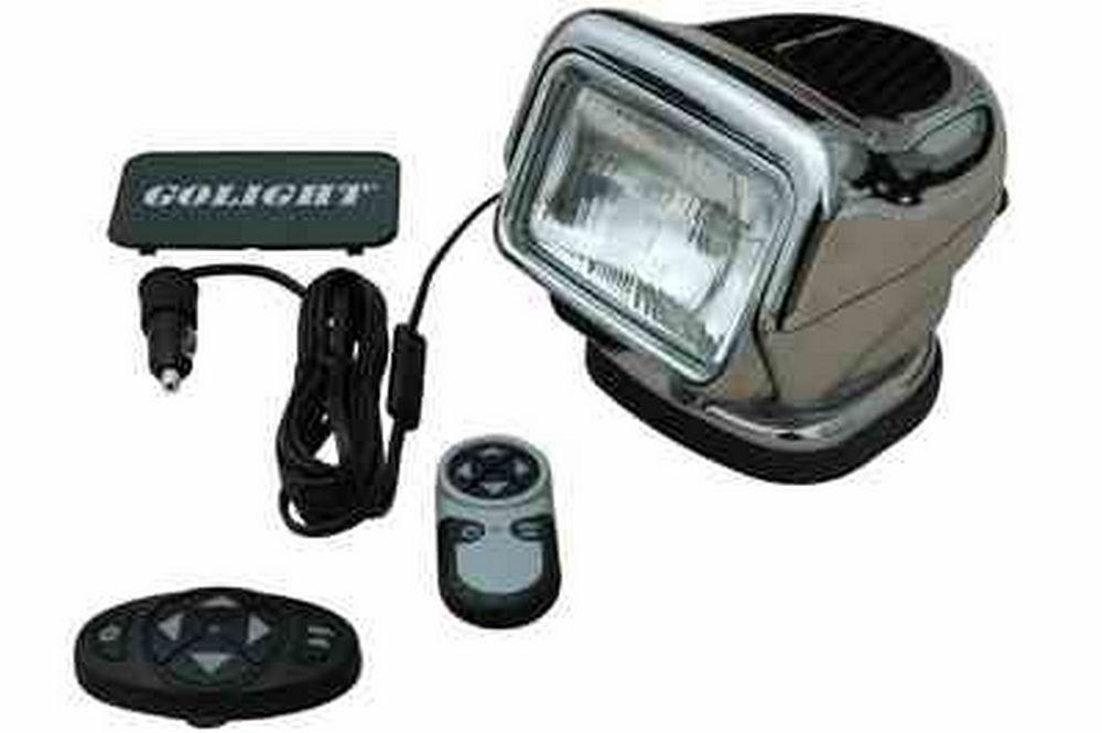 Golight Stryker 3066-F-M Wireless Remote Control FLOOD LIGHT - 2 Remotes - Magnetic - Chrome