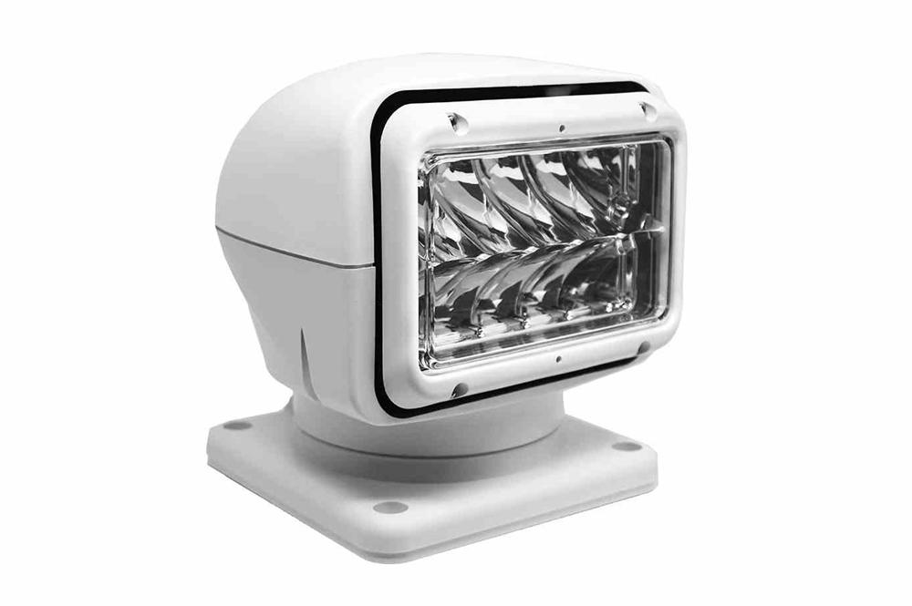 Golight LED Search Light - 12-24V DC, 460,000 Candela - (2) Remotes, Permanent Mount - White Housing
