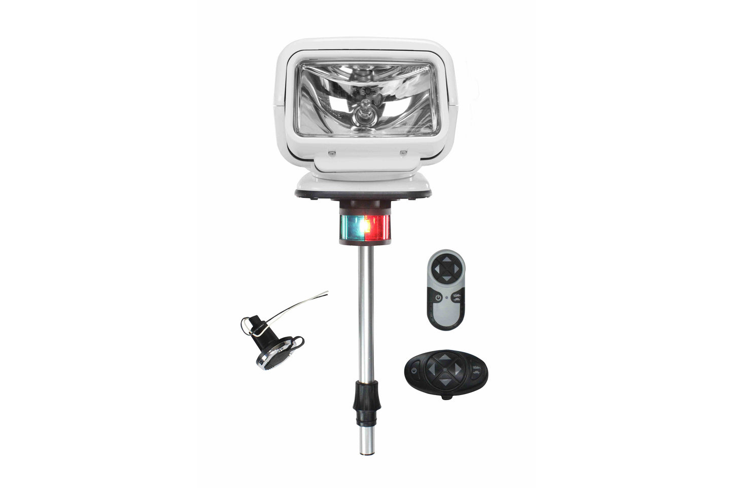 Larson Golight Stryker Boat Light - GL-3100-S-12 - Wireless Handheld & Dash Remotes - Stanchion Mount - WHT