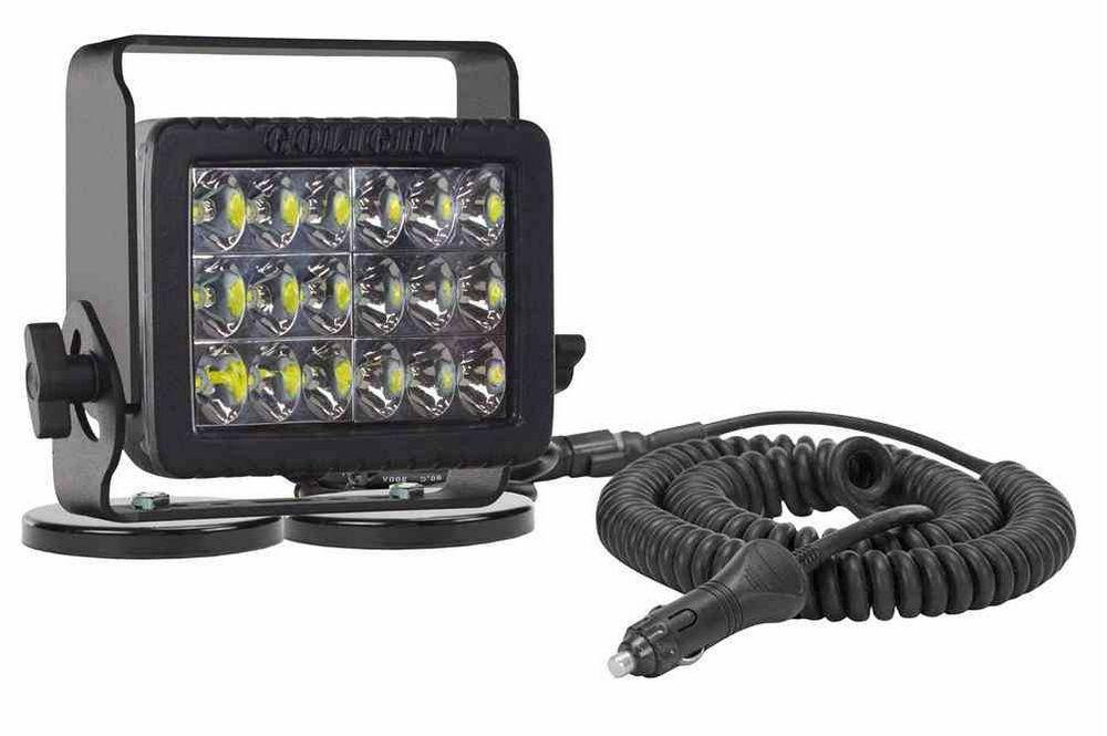 70W Magnetic Mount LED Light Bar - 6000 Lumens - (2) 200lb Magnets - Carrying Handle - 9-32V DC