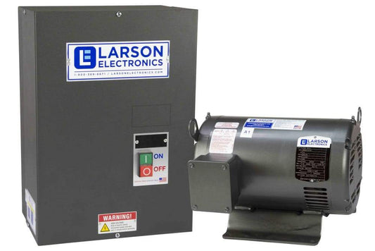 C1D2 Hazloc Rotary Phase Converter,25HP Easy Load, 208V 1PH to 3PH, 75.6A Output, 30HP Idler