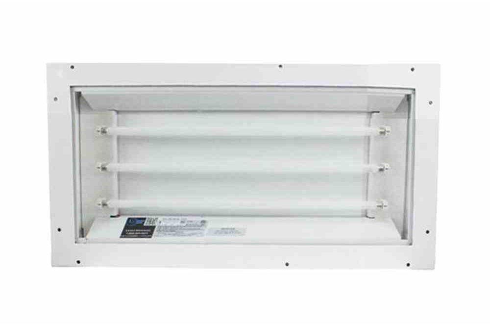 Rear Access Paint Spray Booth 2x1 Lay-In Panel Fixture - (3) 2' Fluorescent T8 Lamps - C1D2, C2D2