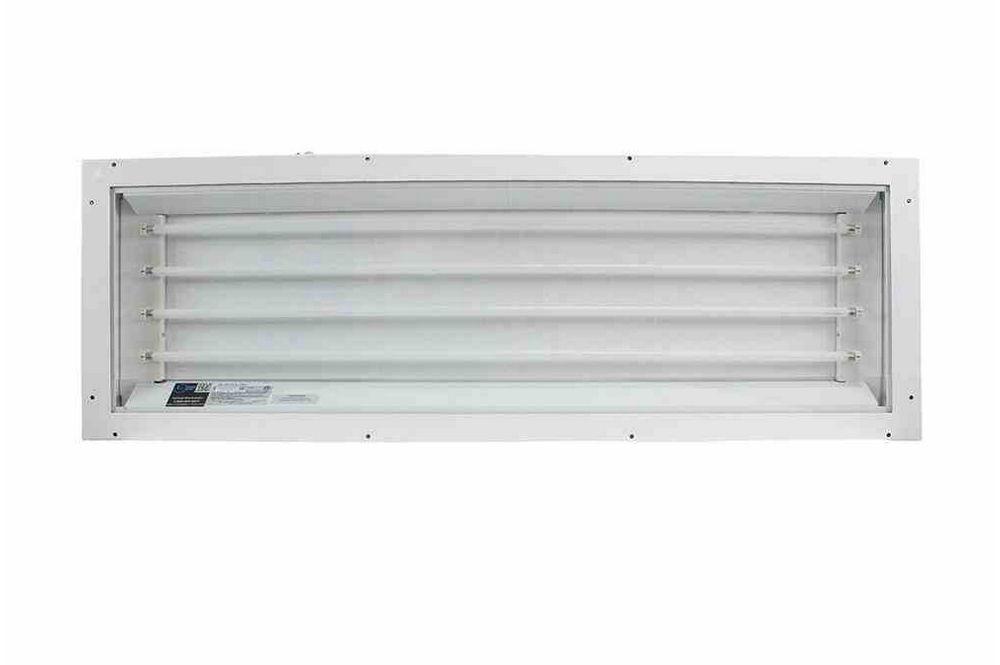 128W Rear Access Paint Spray Booth Lay-In Panel Explosion Proof Light Fixture - 4ft, 4 Lamp - C1D2
