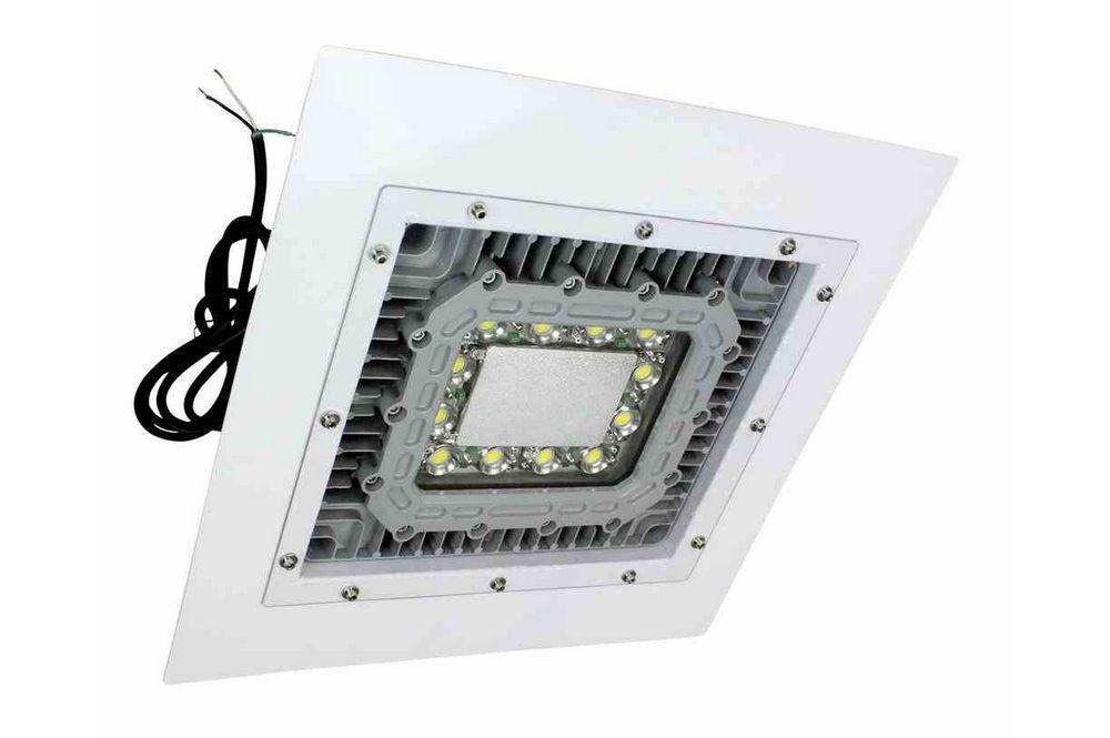 Low Profile Explosion Proof LED - 2x2 Lay-In Troffer - C1D1&2 - Paint Spray Booth Rated - 140° Beam