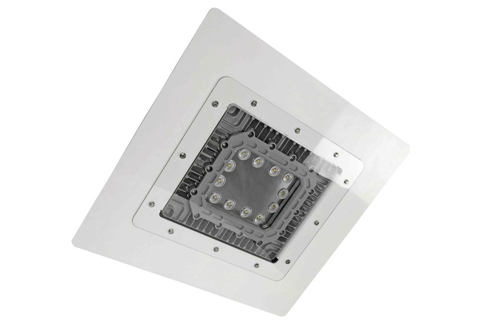 Low Profile Explosion Proof LED Light - Class I, II - 2x2 Lay-In Troffer, 35' Cord - Paint Spray Booth Rated