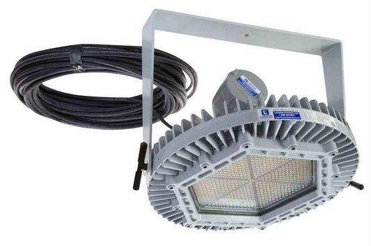 Ceiling Mount Explosion Proof 150 Watt High Bay LED Light Fixture - 100ft Cord - 16,000 Lumens