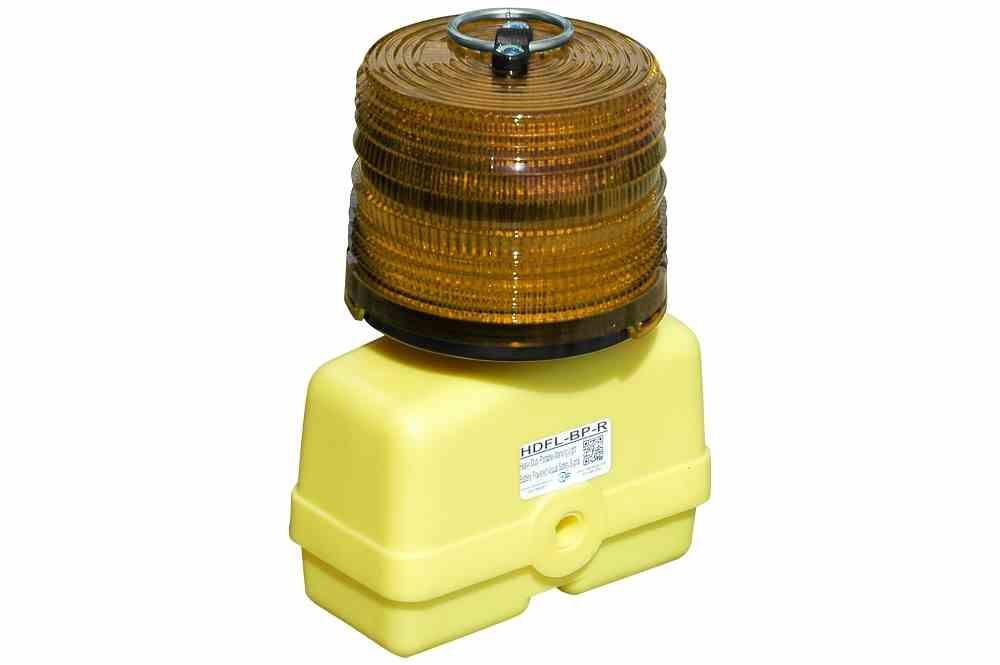 Portable LED Warning Light - Battery-powered Strobe - Visual Safety Signal Light - Terminal Strip