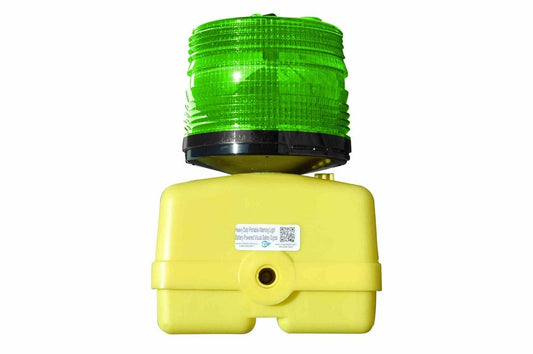 Heavy Duty Emergency Runway Light - Battery Powered - Portable Green Signal Light - 360° Visibility