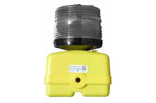 Heavy Duty Emergency Runway Light - Battery Powered - Portable White Signal Light - 360° Visibility