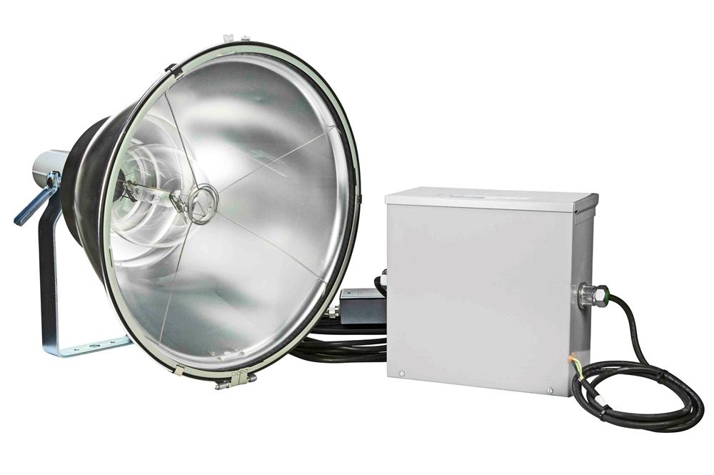 Metal Halide Light w/ Remote Ballast - 1000 Watt HID - Flood Beam - 19" OD - NEMA 3R Ballst Box
