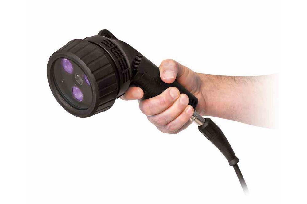 Handheld LED UV Inspection Light - 9,000 µW/cm2 UV Intensity - 8' Cord w/ 5-15P Cord Cap