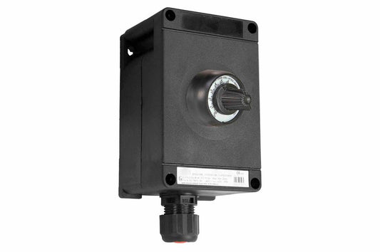 Explosion Proof Potentiometer - 12-200V DC - Rotary Dial - 2K ohm - Box Mount - ATEX/IECEx Rated