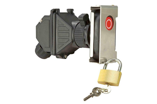 Flameproof Double Push Button - 250V AC/110V DC - Momentary - Lockout Green - ATEX/IECEx