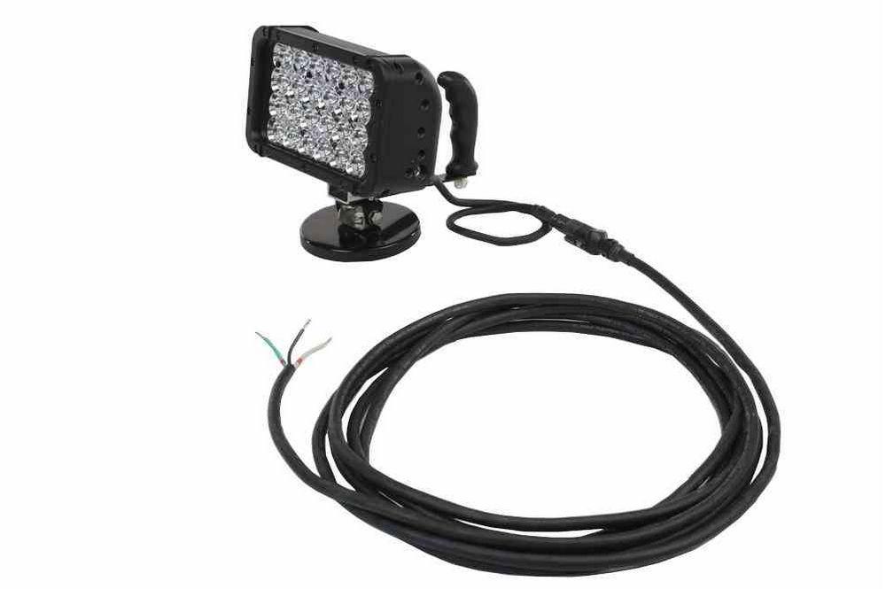 72 Watt Handheld LED Light w/ Magnetic Base - Visible/IR Light - 24 LEDs - 72 Watts - 9-42VDC - MRAP