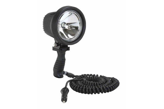 6 Million Candlepower Spotlight with Handle - 800' Long x 65' Wide Spot Beam - 12 / 24 Volts DC