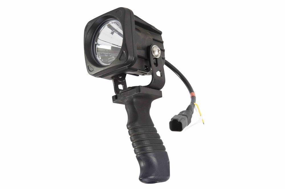 High Intensity 10 Watt LED Handheld Spotlight - 16' Coil Cord with Cigarette Plug