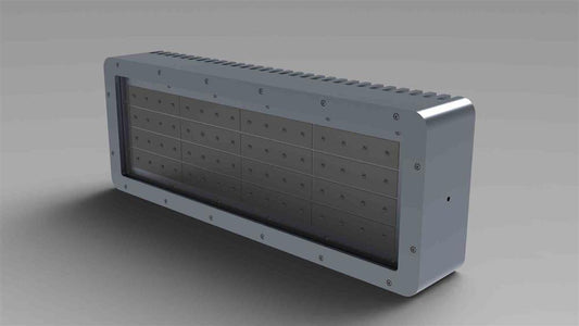 600W Blue LED Light Bar - 120-277V AC - 9280 Lumens - 457nm - Heavy-Duty Industrial Applications