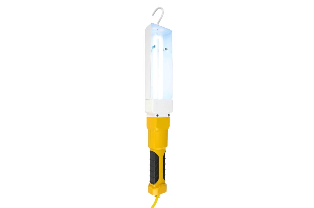 18W Industrial Handheld UV Disinfection Light - Kills 99% of Viruses - UVC, Fluorescent - 30' SJTW Cord - 180° Beam Angle